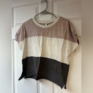 Wishlist Cream and Pink Tee